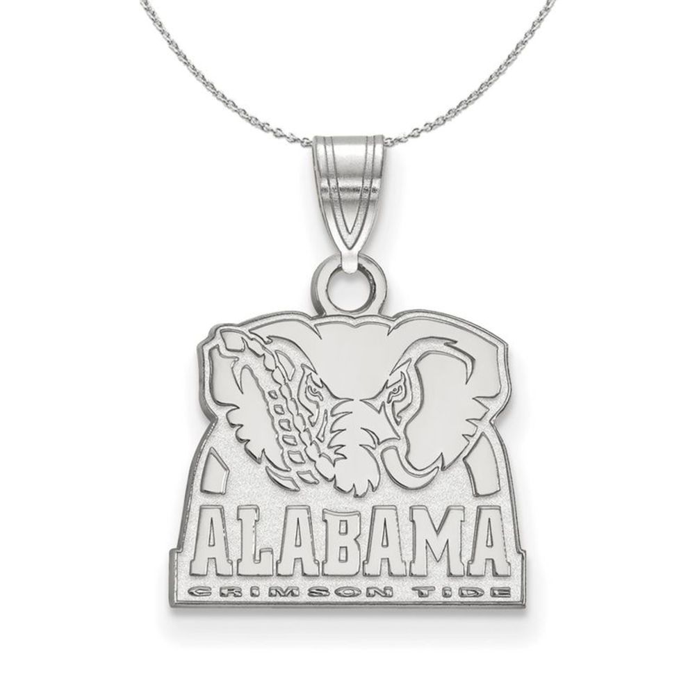 Sterling Silver U of Alabama Small Pendant Necklace - 18 Inch